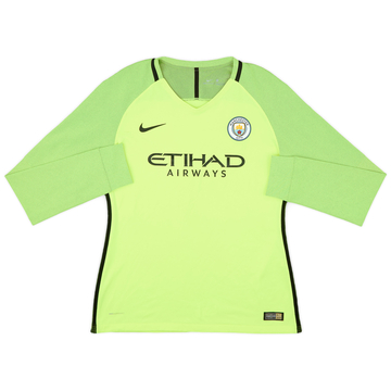 2016-17 Manchester City Authentic GK Shirt - 7/10 - (Women's M)