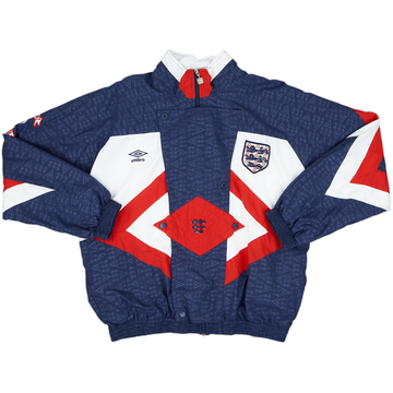 1990-92 England Umbro Track Jacket - 9/10 - (L)