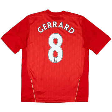 2010-12 Liverpool Home Shirt Gerrard #8 - 5/10 - (XL.Boys)