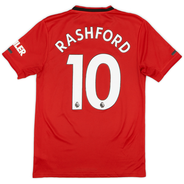 2019-20 Manchester United Home Shirt Rashford #10 - 9/10 - (S)
