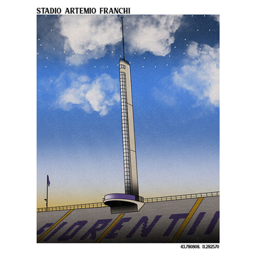Stadio Artemio Franchi A3 Print/Poster