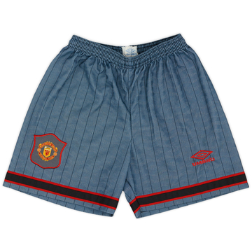 1995-96 Manchester United Away Shorts - Excellent 8/10 - (S)