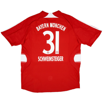 2007-08 Bayern Munich Home Shirt Schweinsteiger #31 - 8/10 - (XXL)