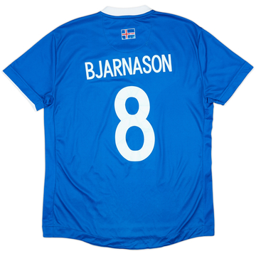 Camiseta de local de Islandia 2016-18 Bjarnason #8 - 6/10 - (S)