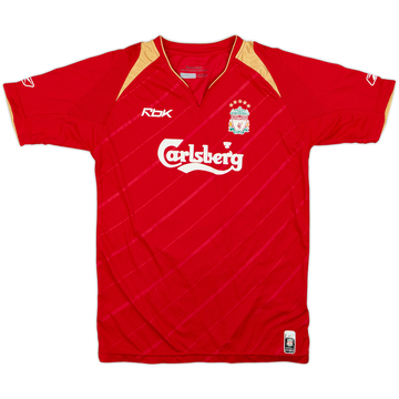 2005-06 Liverpool CL Home Shirt - 6/10 - (L.Boys)