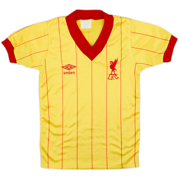 Camiseta de visitante del Liverpool 1981-84 - 7/10 - (Niños S)