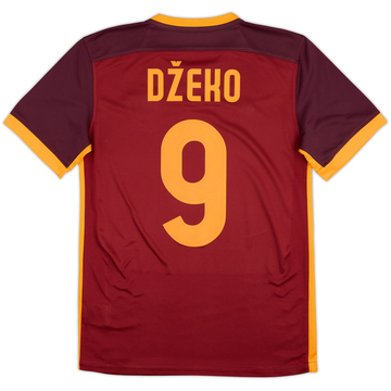 2015-16 Roma Home Shirt Dzeko #9 - 6/10 - (S)