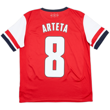 2012-14 Arsenal Home Shirt Arteta #8 - 8/10 - (XL.Boys)