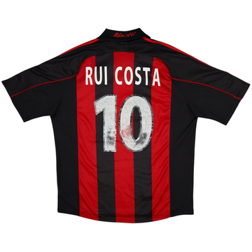 2000-02 AC Milan Home Shirt Rui Costa #10 - 5/10 - (XL)