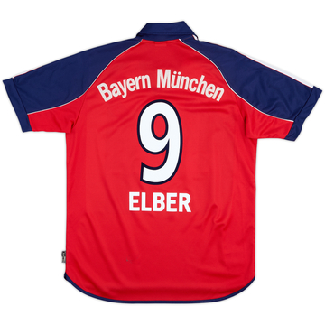 1999-01 Bayern Munich Home Shirt Elber #9 - 8/10 - (Y)