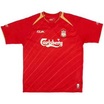 2005-06 Liverpool CL Home Shirt - 4/10 - (L)