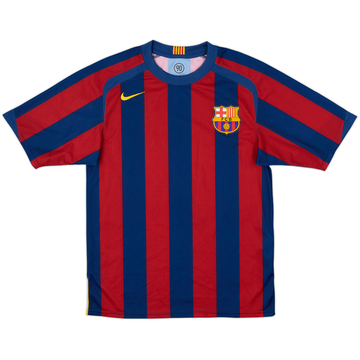 2005-06 Barcelona Basic Home Shirt Mandy #9 - 7/10 - (S)