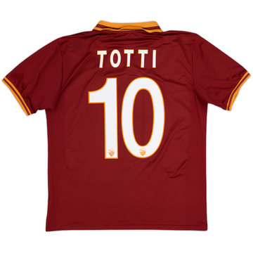 2013-14 Roma Home Shirt Totti #10 - 9/10 - (S)