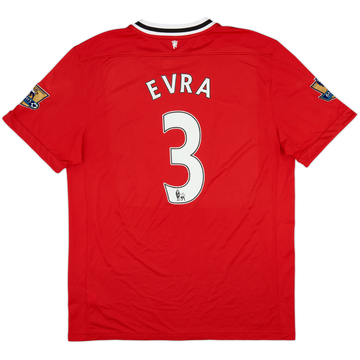 2011-12 Manchester United Home Shirt Evra #3 - 6/10 - (XL)