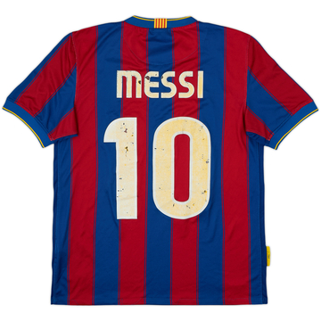 2009-10 Barcelona Local Camiseta Messi #10 - 4/10 - (S)