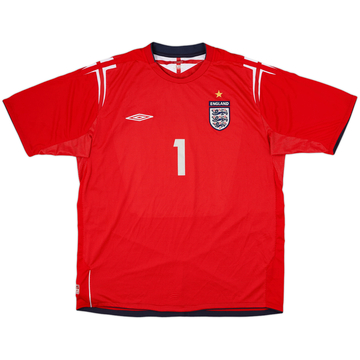 2004-06 England Away Shirt Shakey Bassett #1 - 8/10 - (XL)