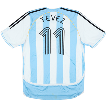 2005-07 Argentina Home Shirt Tevez #11 - 5/10 - (L)
