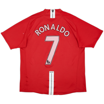 2008-09 Manchester United Home Shirt Ronaldo #7 - 5/10 - (L)