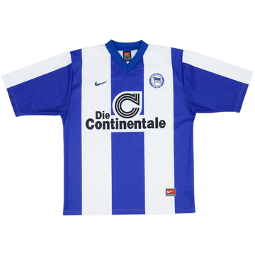 Camiseta básica de local del Hertha Berlin 1999-00 Ali Daus B #25 - 5/10 - (M)