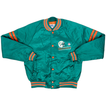 1990s Miami Dolphins Chalk Line Satin Varsity Jacket - 5/10 - (XL.Boys)