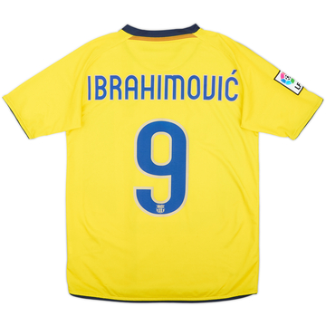 2008-10 Barcelona Away Shirt Ibrahimovic #9 - 6/10 - (XL.Boys)