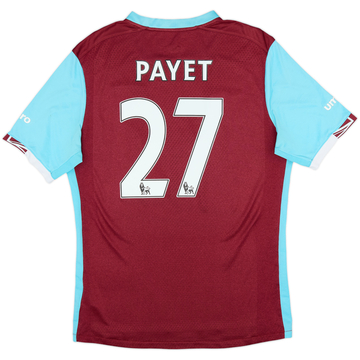 2016-17 West Ham Home Shirt Payet #27 - 6/10 - (L)