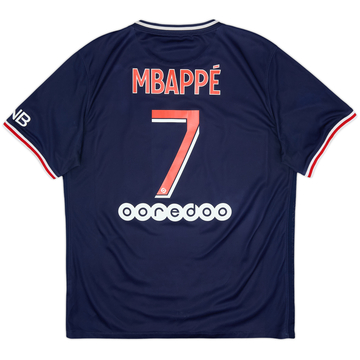 2020-21 Paris Saint-Germain Home Shirt Mbappe #7 - 7/10 - (L)