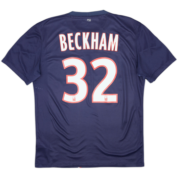 2012-13 Paris Saint-Germain Home Shirt Beckham #32 - 6/10 - (S)