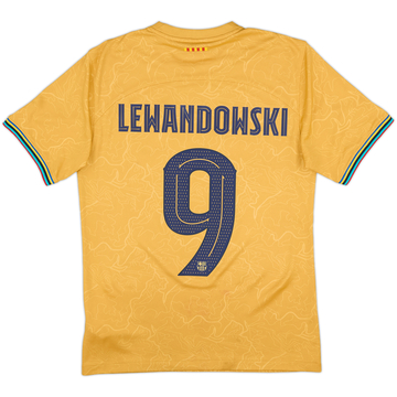 2022-23 Barcelona Away Shirt Lewandowski #9 - 8/10 - (S)