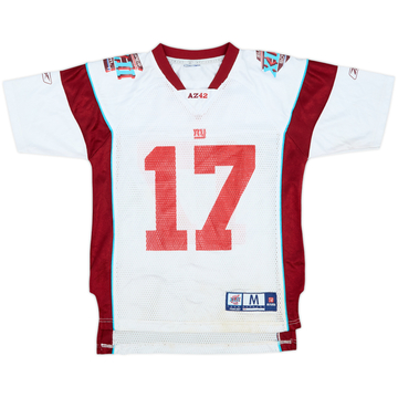 2008 Super Bowl XLII Burress #17 Reebok Jersey - 9/10 - (M.Boys)