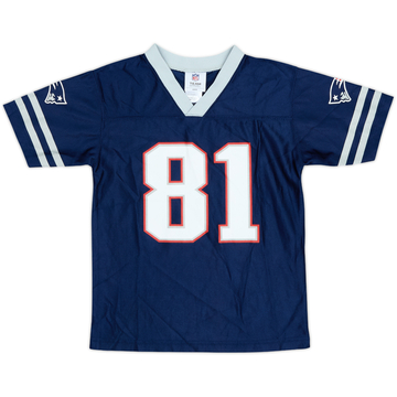 2010 New England Patriots Moss #81 NFL Replica Home Jersey - 9/10 - (S.Boys)