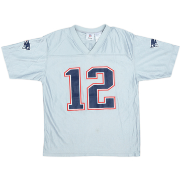 2008-11 New England Patriots Brady #12 NFL Replica Alternate Jersey - 9/10 - (L.Boys)