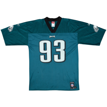 2005-06 Philadelphia Eagles Kearse #93 Reebok Replica Home Jersey - 3/10 - (L)
