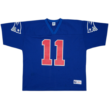 1993 New England Patriots Bledsoe #11 Logo 7 Home Jersey - 8/10 - (XL)