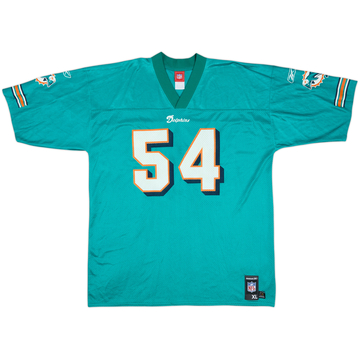 2005-06 Miami Dolphins Thomas #54 Reebok Replica Home Jersey - 8/10 - (XL)