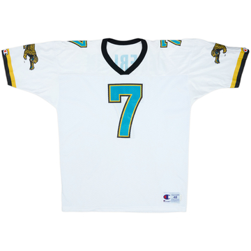 1995 Jacksonville Jaguars Beuerlein #7 Champion Away Jersey - 9/10 - (XL)