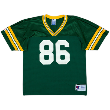 1997-00 Green Bay Packers Freeman #86 Champion Home Jersey - 8/10 - (XL.Boys)