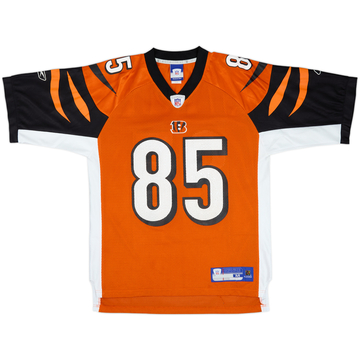2005-06 Cincinnati Bengals C. Johnson #85 Reebok On Field Alternate Jersey - 5/10 - (M)
