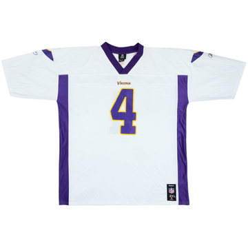2009-10 Minnesota Vikings Favre #4 Reebok Replica Away Jersey - 8/10 - (XXL)
