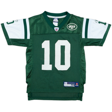 2007 New York Jets Pennington #10 Reebok On Field Home Jersey - 9/10 - (M.Boys)