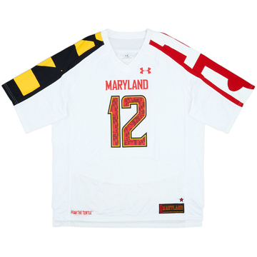 2011-13 Maryland Terrapins Dorsey #12 Under Armour Away Jersey - 9/10 - (XL)