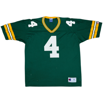 1997-99 Green Bay Packers Favre #4 Champion Home Jersey - 5/10 - (L)