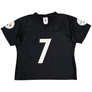 2005-06 Pittsburgh Steelers Roethlisberger #7 NFL Replica Home Jersey Womens - 6/10 - (L)