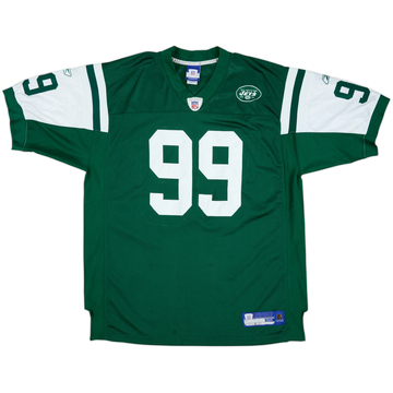 2005-06 New York Jets Baddniss #99 Reebok Authentic Home Jersey - 8/10 - (XXL)