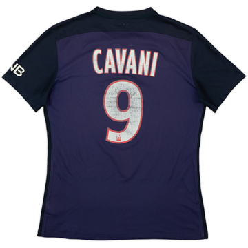 2015-16 Paris Saint-Germain Authentic Home Shirt Cavani #9 - 4/10 - (M)