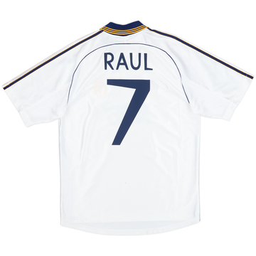 1998-00 Real Madrid Home Shirt Raul #7 - 6/10 - (M)