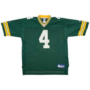 2002-04 Green Bay Packers Favre #4 Reebok On Field Home Jersey (Excellent) XXL