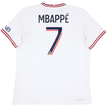 2021-22 Paris Saint-Germain Authentic Fourth Shirt Mbappe #7 - 6/10 - (XL)