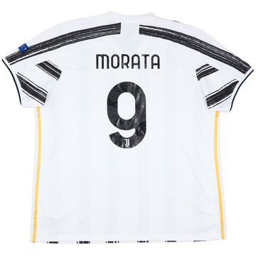 2020-21 Juventus Home Shirt Morata #9 - 6/10 - (3XL)