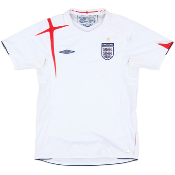 2005-07 England Home Shirt - 5/10 - (S)